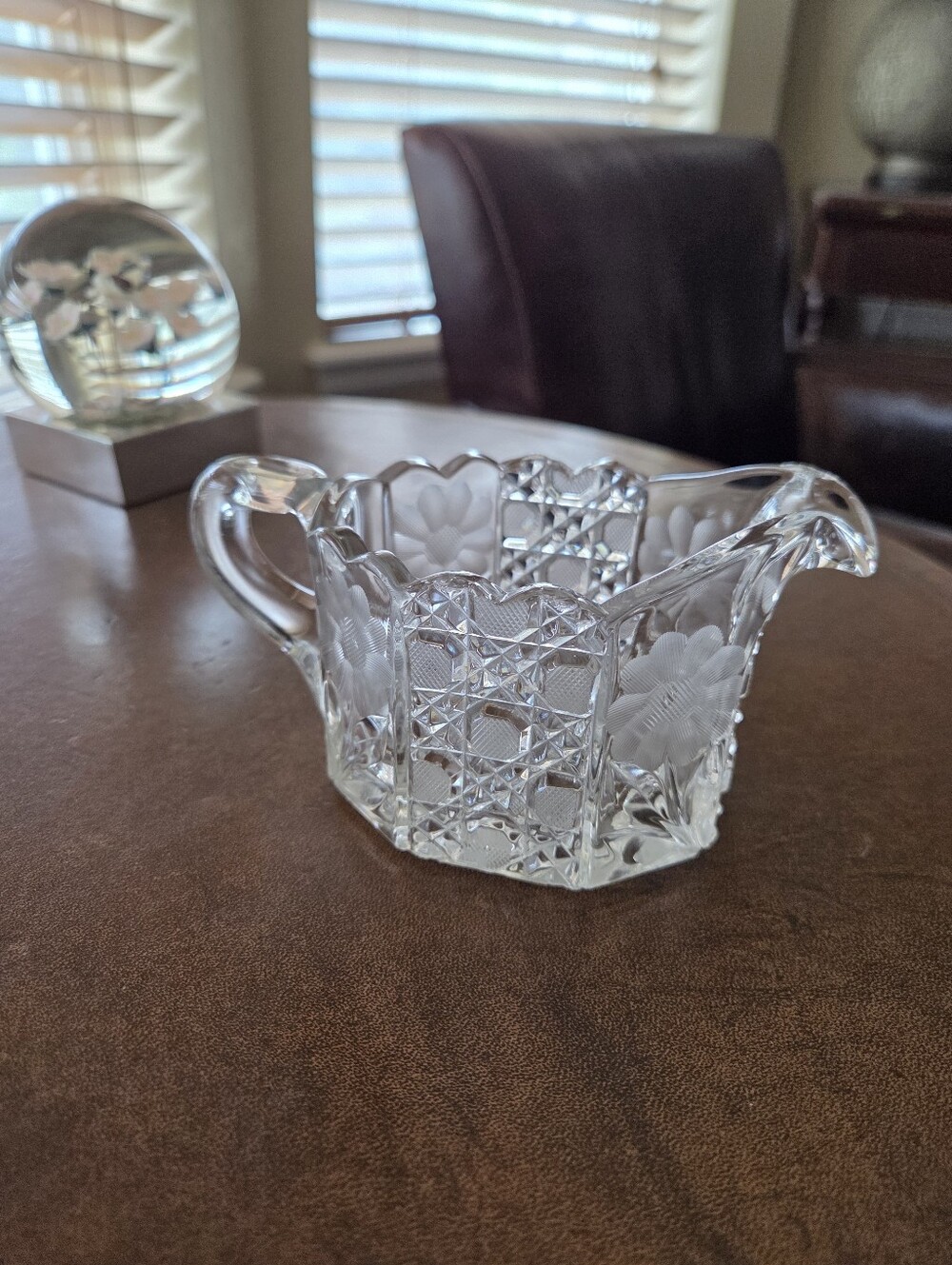 Early American Pressed Glass Creamer